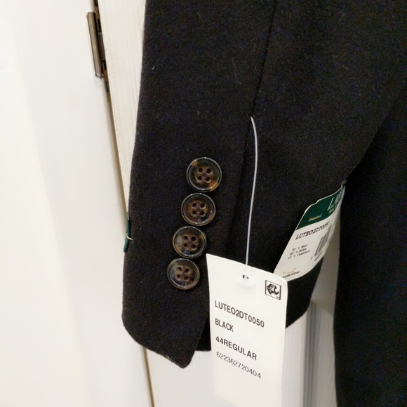 Lauren Ralph Lauren Mens Overcoat Black 